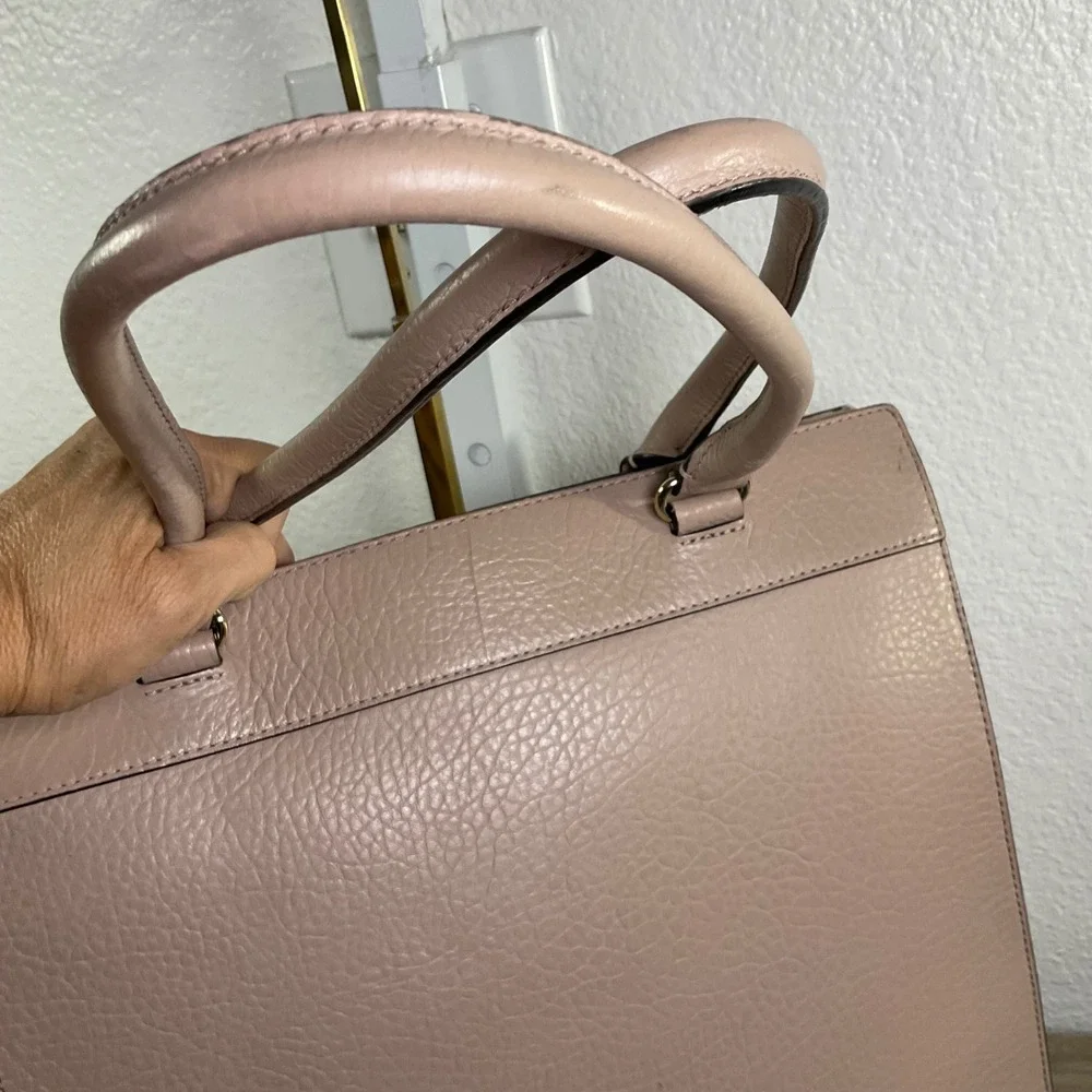 Kate Spade New York Perforated Leather‎ Tote Bag Blush Pink Large Shoulder Bag